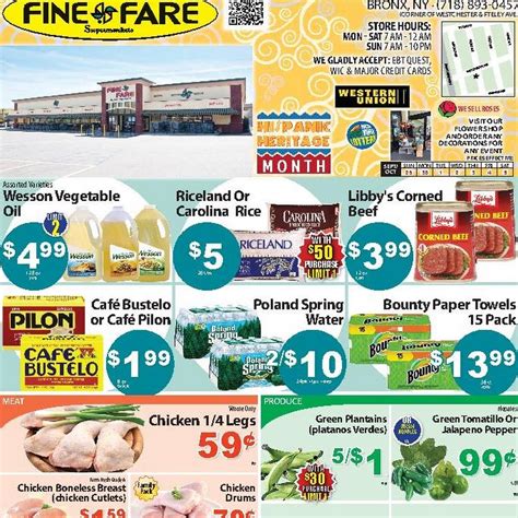 (That&x27;s right your favorite Houston grocery store is all about bringing you even bigger savings on the items you use each day) With fantastic deals from our dairy section, meat department, fresh produce Houston loves. . Food fair supermarket weekly circular bronx ny